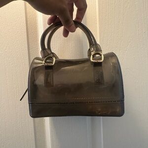 Orange Transparent Handbag